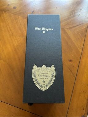 Dom Pérignon Champagne Gift Box in Black and Gold